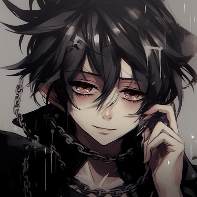 Image For Post | Anime boy with modern punk fashion, noticeable eye patches and chains. aesthetic anime pfp boys pfp for discord. - [Aesthetic Anime Pfp Focus](https://hero.page/pfp/aesthetic-anime-pfp-focus)