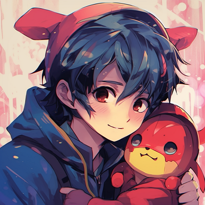 Image For Post | Ash and Pikachu in a dynamic pose, strong outlines and vivid palette. lovable characters for couple anime matching pfp pfp for discord. - [Couple Anime Matching PFP Inspiration](https://hero.page/pfp/couple-anime-matching-pfp-inspiration)