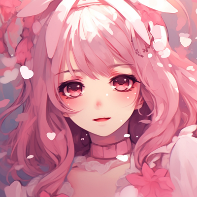 Image For Post | Rosy anime girl image, demonstrates vibrant colors and expressive eyes. gorgeous pink anime girl pfp illustrations pfp for discord. - [Pink Anime Girl PFP Gallery](https://hero.page/pfp/pink-anime-girl-pfp-gallery)