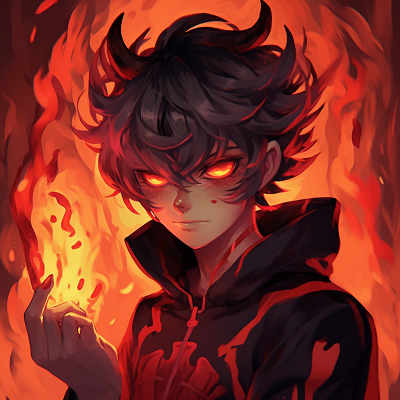 Image For Post | Portrait of a demon boy with horns, sharp features and chilling expressions. demonic anime pfp for boys pfp for discord. - [demonic anime pfp](https://hero.page/pfp/demonic-anime-pfp)