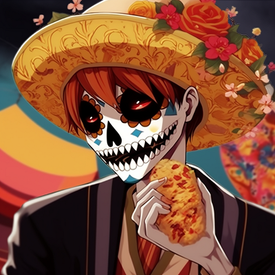 Image For Post | Ichigo wearing a skull mask, focused on intense expressions and dramatic shadows. mexican anime pfp arts pfp for discord. - [Mexican Anime Pfp Collection](https://hero.page/pfp/mexican-anime-pfp-collection)