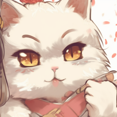 Image For Post | Two characters in traditional festival outfits, vibrantly colored with cat accessories. boy and girl cat matching pfp pfp for discord. - [cat matching pfp, aesthetic matching pfp ideas](https://hero.page/pfp/cat-matching-pfp-aesthetic-matching-pfp-ideas)