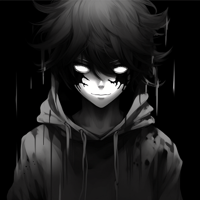 Image For Post | An eerie anime character graced with an aura of mystery, detailed with distinctive hard lines and dark tones. creepy scary anime pfp pfp for discord. - [Scary Anime PFP Collection](https://hero.page/pfp/scary-anime-pfp-collection)
