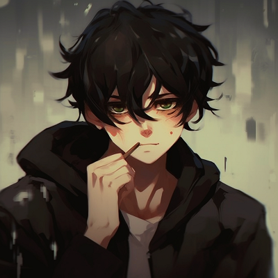 Image For Post | Anime boy wearing glasses, detailed features with an emphasis on reflective surfaces. anime boy pfp aesthetic overview pfp for discord. - [Anime Boy PFP Aesthetic Selection](https://hero.page/pfp/anime-boy-pfp-aesthetic-selection)