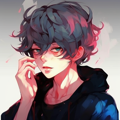 Image For Post | An artistic representation, featuring a unique, hand-drawn style, where the character is depicted with curly hair and glasses. unique anime boy pfp aesthetic pfp for discord. - [Anime Boy PFP Aesthetic Selection](https://hero.page/pfp/anime-boy-pfp-aesthetic-selection)