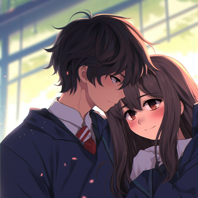 Image For Post Romantic School Life Couple - adorable anime pfp couple ideas