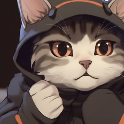 Image For Post Anime Neko Pals - cute cat anime matching pfp left side