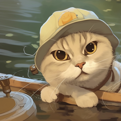 Image For Post | Two cat characters fishing together near a calm pond, using cool and natural colors. cute couple cat matching pfp pfp for discord. - [cute cat matching pfp, aesthetic matching pfp ideas](https://hero.page/pfp/cute-cat-matching-pfp-aesthetic-matching-pfp-ideas)