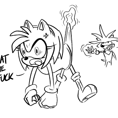 Image For Post | Amy getting a wedgie from Silver