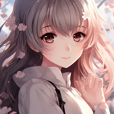 Image For Post | Anime Girl PFP themed around Sakura, soft pink tones and cherry blossom details. anime pfp girl in aesthetic artHD, free download - [Anime PFP Girl](https://hero.page/pfp/anime-pfp-girl)