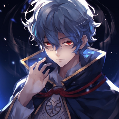 Image For Post | A side profile of a sage-like anime character, visible tattoos of arcane symbols and a glow of magical force field. mystical male anime pfp - [Male Anime PFP Hub](https://hero.page/pfp/male-anime-pfp-hub)