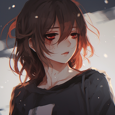 Image For Post | A girl lost in a gloomy daydream, with faded colors and muted background. suggestive anime sad pfps - [Anime Sad Pfp Central](https://hero.page/pfp/anime-sad-pfp-central)