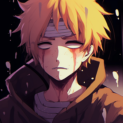 Image For Post | Close-up of tear-streaked Naruto, intricate details on the tears and softer overall palette. most poignant anime sad pfps - [Anime Sad Pfp Central](https://hero.page/pfp/anime-sad-pfp-central)