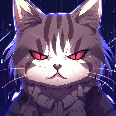 Image For Post | Anime character with a robot cat, mechanical design elements present and muted colours. superb anime cat pfp ideas - [Anime Cat PFP Universe](https://hero.page/pfp/anime-cat-pfp-universe)