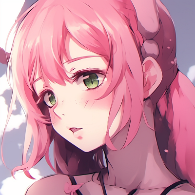 Image For Post | Sakura with her fists clenched, strong determination visible. distinctive pink anime pfp concepts - [Pink Anime PFP](https://hero.page/pfp/pink-anime-pfp)