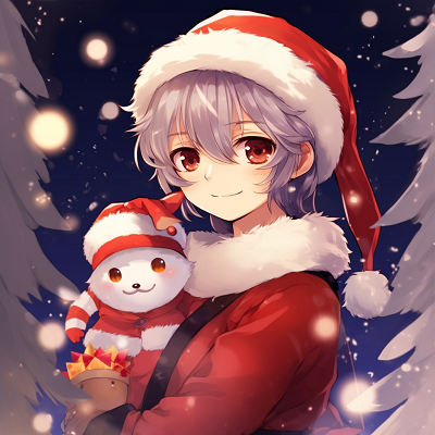 Image For Post | An adorable anime character dressed as Santa Claus, warm reds and fluffy textures. christmas anime pfp - [anime christmas pfp optimized space](https://hero.page/pfp/anime-christmas-pfp-optimized-space)