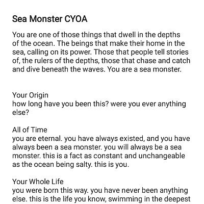 Image For Post Sea Monster CYOA by Draconic_Milli