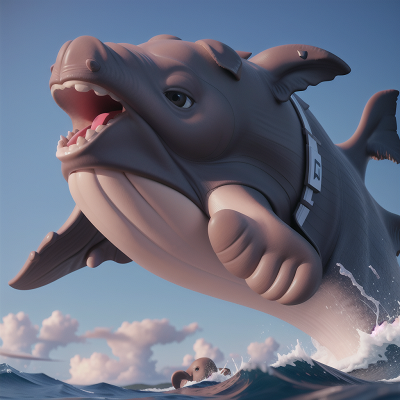 Image For Post Anime, whale, thunder, camera, shield, elephant, HD, 4K, AI Generated Art