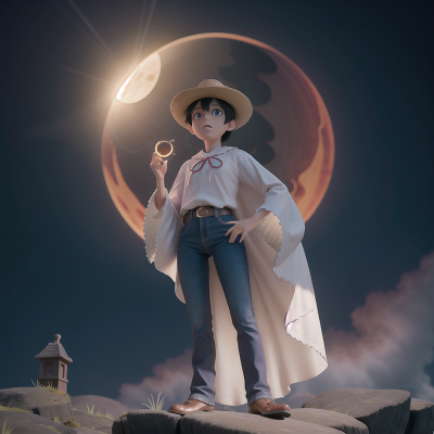 Image For Post Anime, ghostly apparition, confusion, solar eclipse, cowboys, sushi, HD, 4K, AI Generated Art
