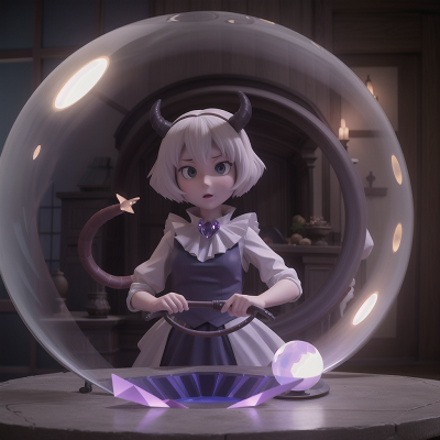 Image For Post Anime, ghost, tank, holodeck, demon, crystal ball, HD, 4K, AI Generated Art