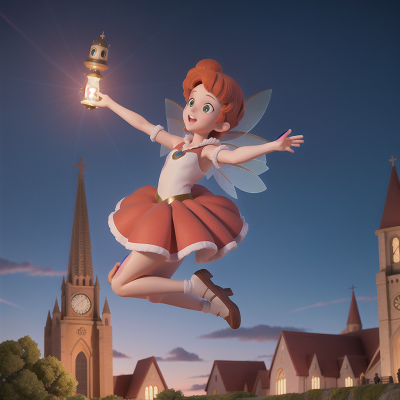 Image For Post Anime, fairy dust, jumping, cathedral, submarine, musician, HD, 4K, AI Generated Art