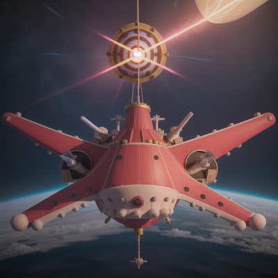 Image For Post Anime, circus, king, space station, laser gun, storm, HD, 4K, AI Generated Art
