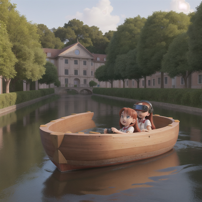 Image For Post Anime, virtual reality, school, museum, river, maze, HD, 4K, AI Generated Art