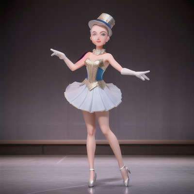 Image For Post | Anime, manga, Elegant tap dancer, sleek silver hair in a classic updo, on a nostalgic art deco stage, tapping her heels to a jazzy rhythm, skillful orchestra accompanying her, vintage-style costume with matching hat, crisp and clean anime style, a sense of glamour and sophistication - [AI Art, Anime Dancing Scenes ](https://hero.page/examples/anime-dancing-scenes-stable-diffusion-prompt-library)