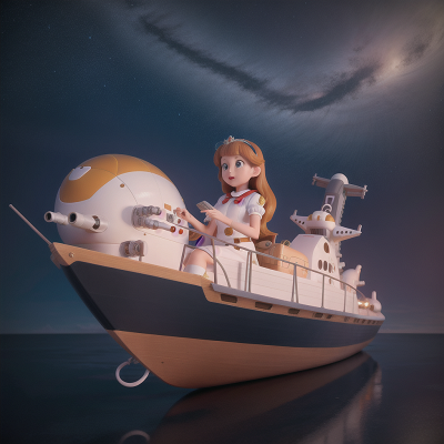 Image For Post Anime, space shuttle, boat, teacher, princess, scientist, HD, 4K, AI Generated Art