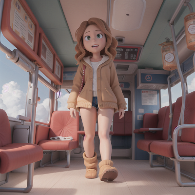 Image For Post Anime, bus, bigfoot, wind, yeti, scientist, HD, 4K, AI Generated Art