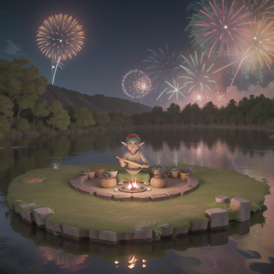 Image For Post Anime, failure, fireworks, troll, swamp, flying carpet, HD, 4K, AI Generated Art