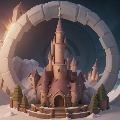 Image For Post Anime, wizard's hat, avalanche, magic portal, detective, castle, HD, 4K, AI Generated Art