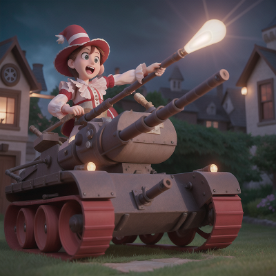Image For Post Anime, bagpipes, circus, haunted mansion, spaceship, tank, HD, 4K, AI Generated Art