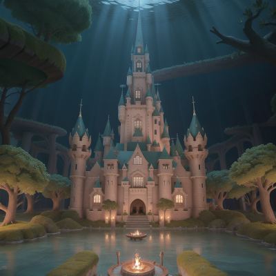 Image For Post Anime, forest, underwater city, medieval castle, singing, spaceship, HD, 4K, AI Generated Art