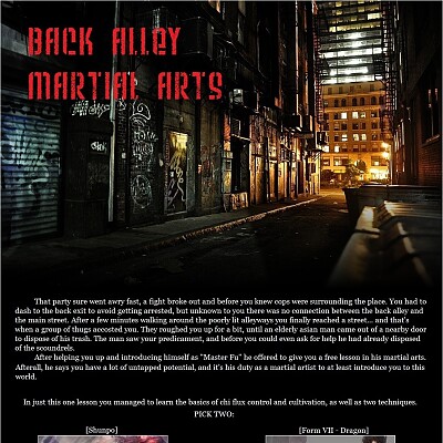 Image For Post Back Alley Martial Arts CYOA