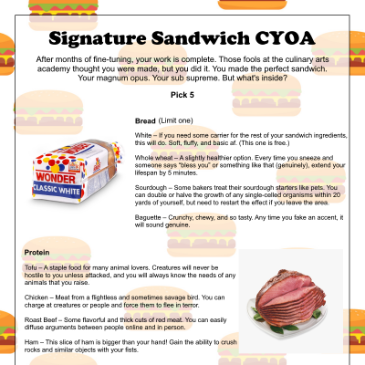 Image For Post Signature Sandwich CYOA by Femdo