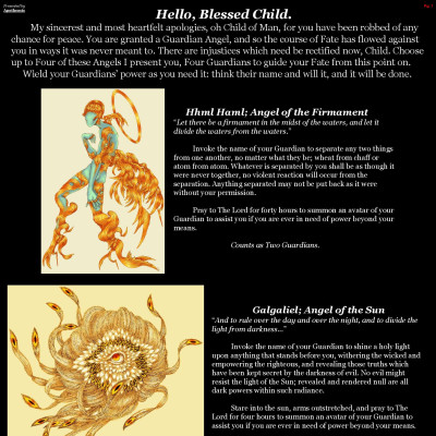 Image For Post Hello, Blessed Child CYOA by Apotheosis