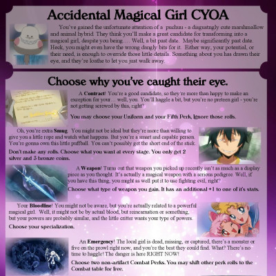 Image For Post Accidental Magical Girl CYOA 1.5 by QuasarBlack