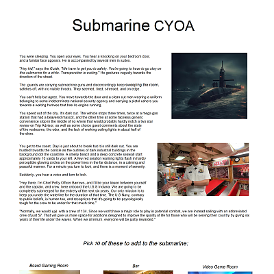 Image For Post Submarine CYOA