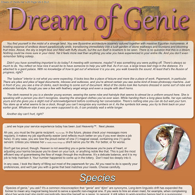 Image For Post Dream of Genie CYOA + DLC by embracebecoming