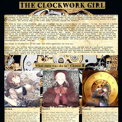 Image For Post The Clockwork Girl CYOA by Lone Observer