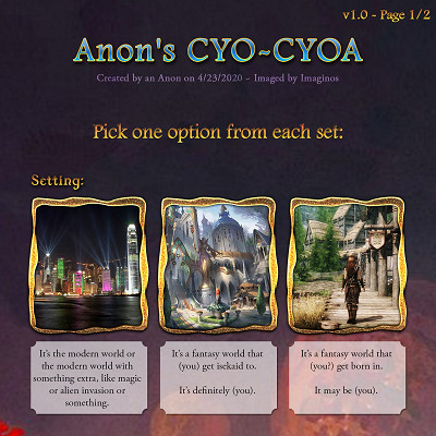 Image For Post Anon's CYO CYOA from /tg/