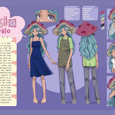 Image For Post | Cassia Reference Sheet - drawn by @Hanko_pankko