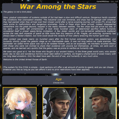 Image For Post War Among the Stars CYOA v1.0 DarkElfMistress