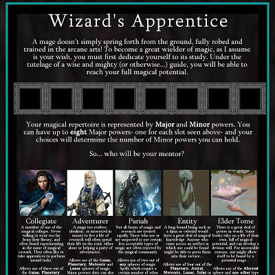 Image For Post Wizard's Apprentice CYOA from /tg/