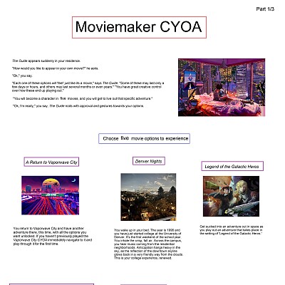 Image For Post Moviemaker CYOA