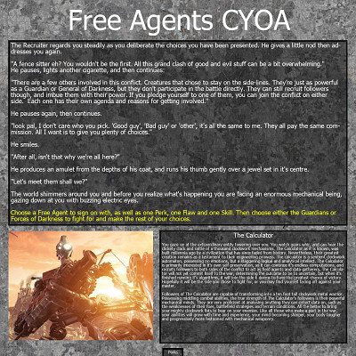 Image For Post Free Agents CYOA by ScottishAnon
