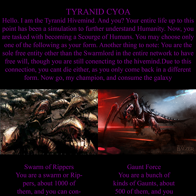 Image For Post Tyranid CYOA (Unknown Author)