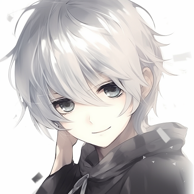 Image For Post | Close-up on the eye of a white hair anime boy, contrasting colors and fine line details. white hair anime pfp boy - [White Anime PFP](https://hero.page/pfp/white-anime-pfp)