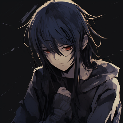 Image For Post | Anime boy showing dejected expression, intense eye detail and desaturated colors. depressed anime boy pfp collection - [Depressed Anime PFP Collection](https://hero.page/pfp/depressed-anime-pfp-collection)